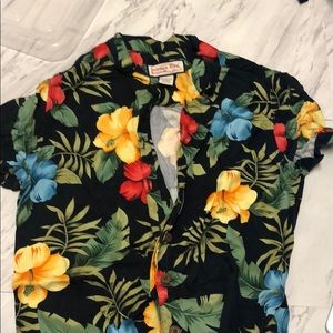 floral button shirt